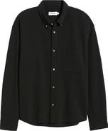 FRAME Waffle Textured Button-Up Shirt
