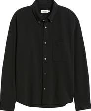 FRAME Waffle Textured Button-Up Shirt