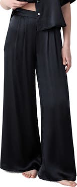 Etam Pearly Silk Wide Leg Pajama Pants