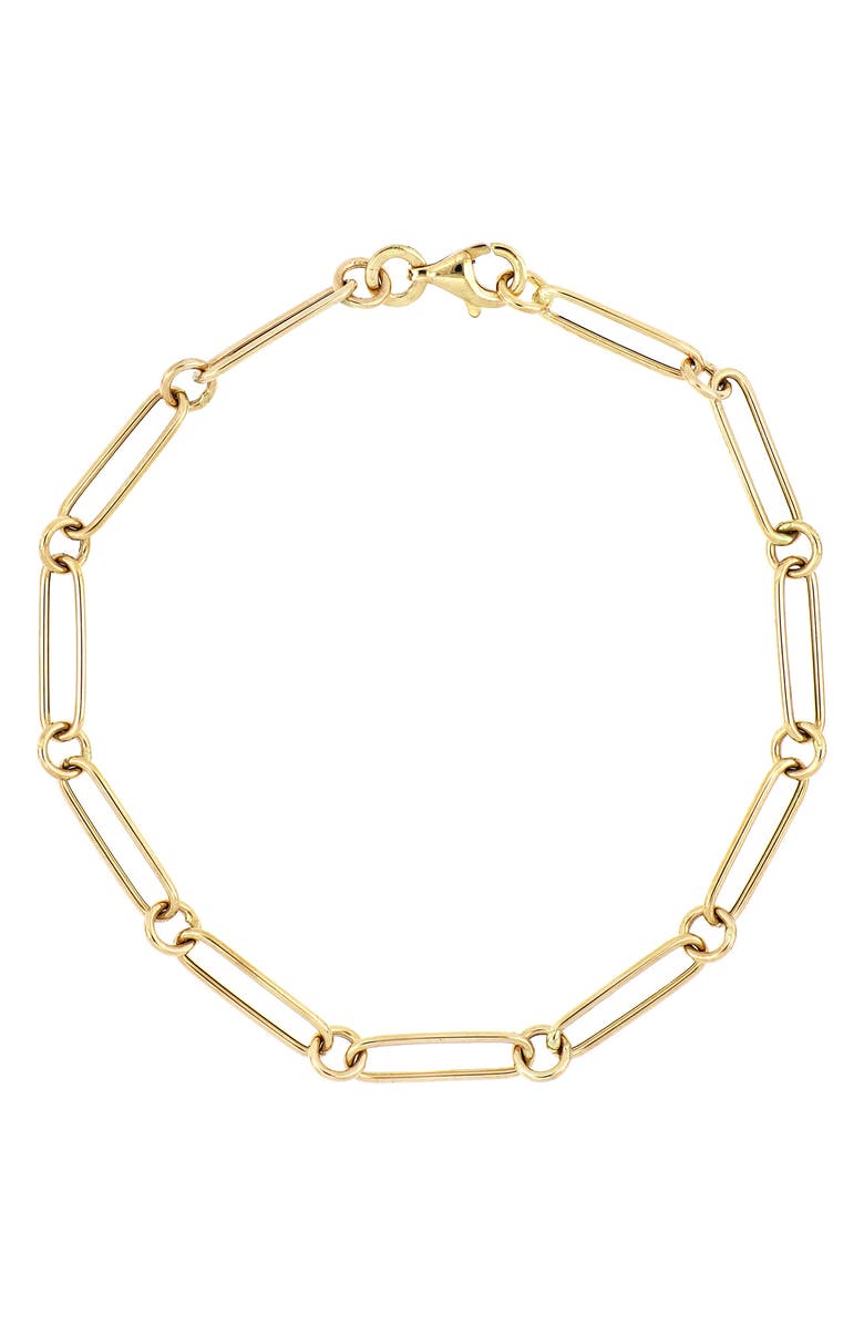 Bony Levy Ofira 14K Gold Alternating Link Bracelet, Main, color, 