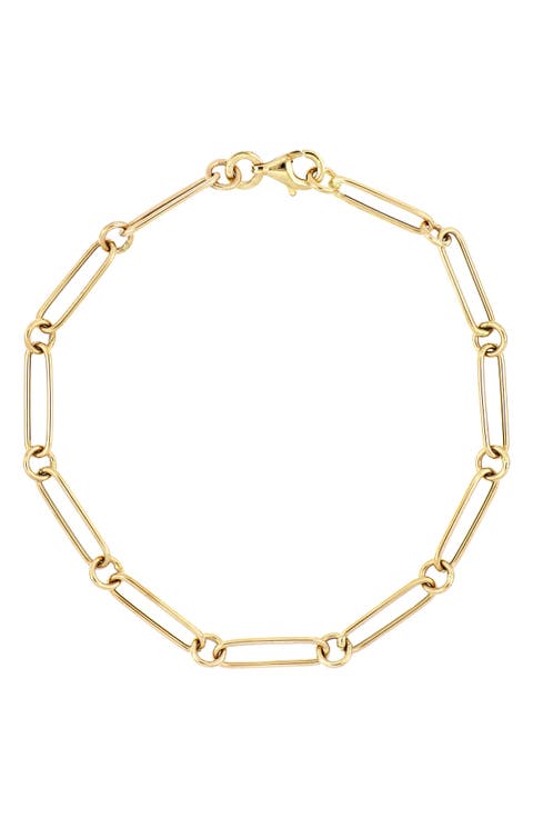 Ofira 14K Gold Alternating Link Bracelet (Nordstrom Exclusive)