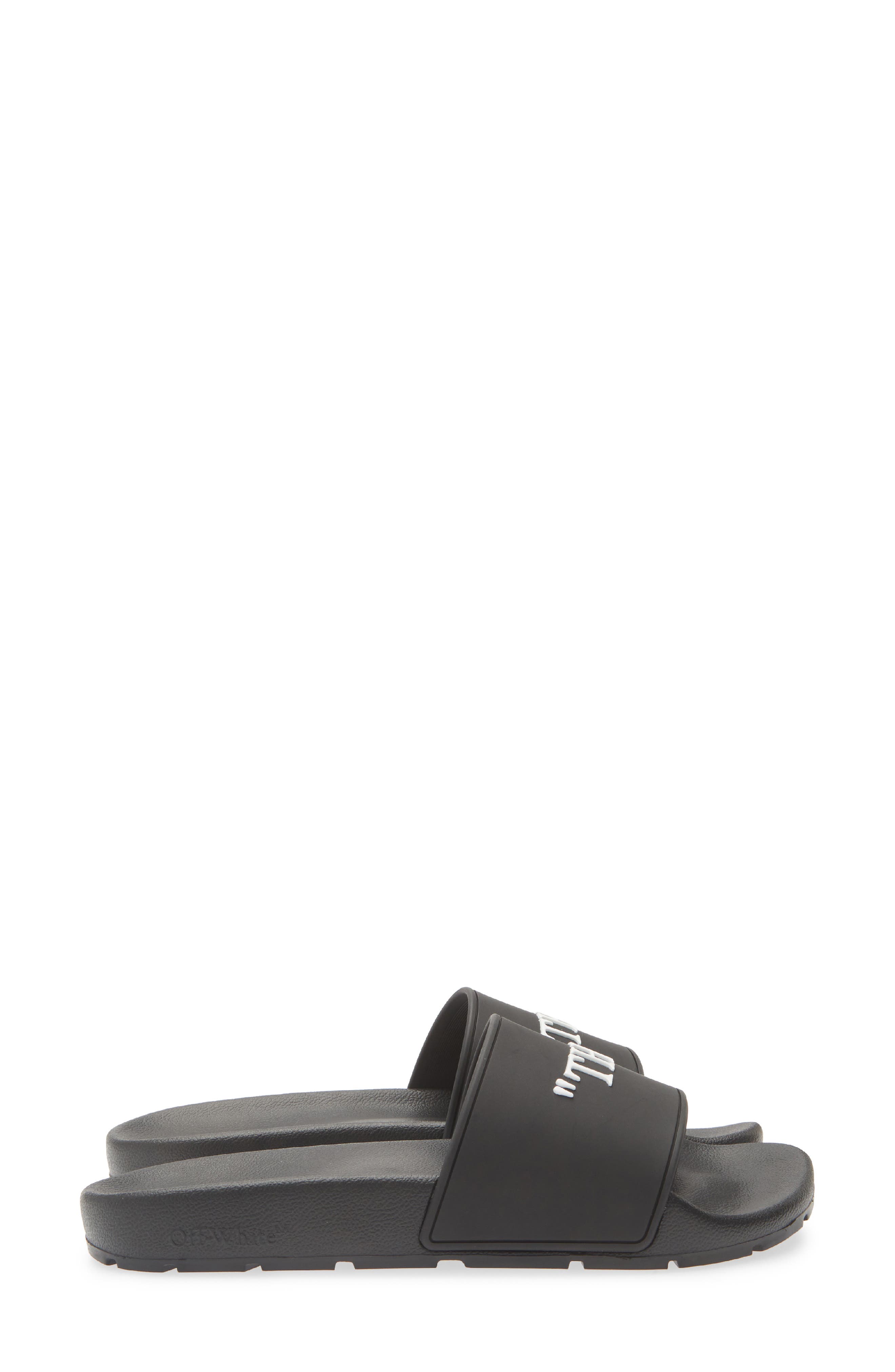 Off-White This That Slide Sandal, Alternate, color, Black - White