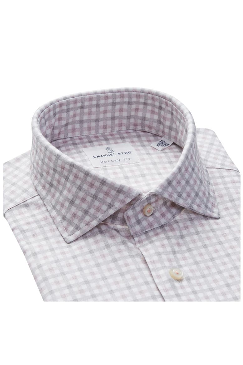 4Flex Stretch Modern Fit Check Knit Dress Shirt, Alternate, color, LIGHT PASTEL PINK
