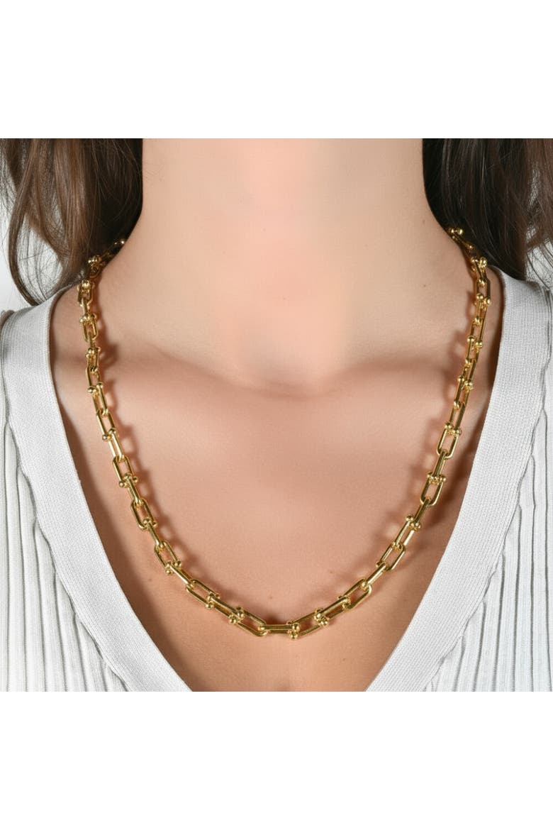 14k Gold Women's 24" Chain Necklace 26 Grams 7.5mm Thick, Alternate, color, 14k Yellow Gold