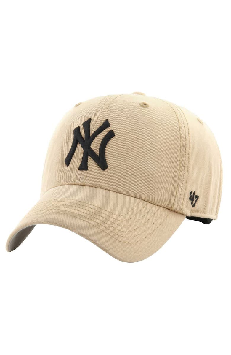 '47 Men's '47 Khaki New York Yankees Dusted Franchise Fitted Hat, Main, color, 