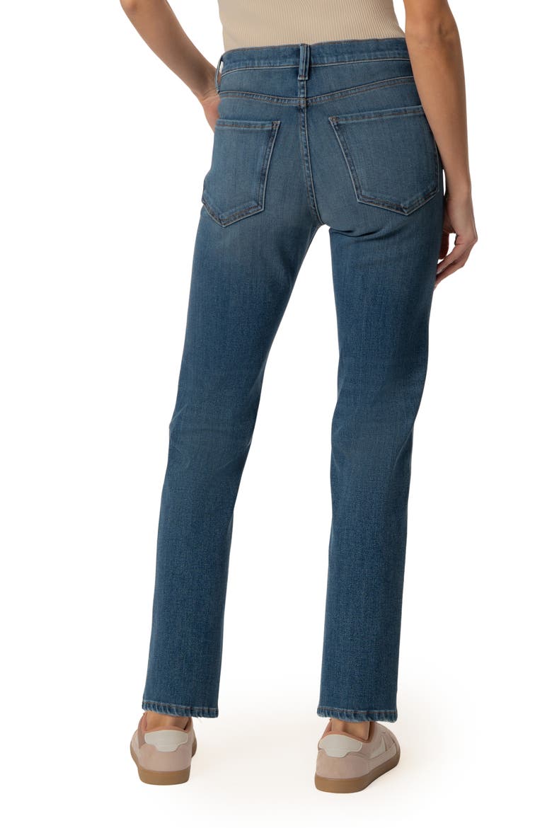 Blair Fab Ab High Waist Ankle Straight Leg Jeans, Alternate, color, RAZOR