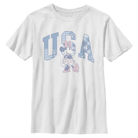 Boy's Minnie Mouse American Sweetheart Pose  Graphic T-Shirt