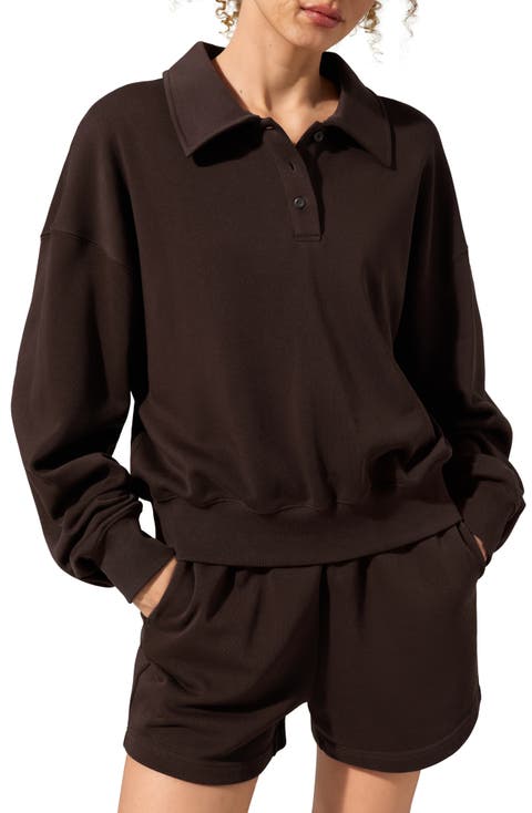 SILKERRY Oversized Heirloom '89 Polo Collar Sweatshirt