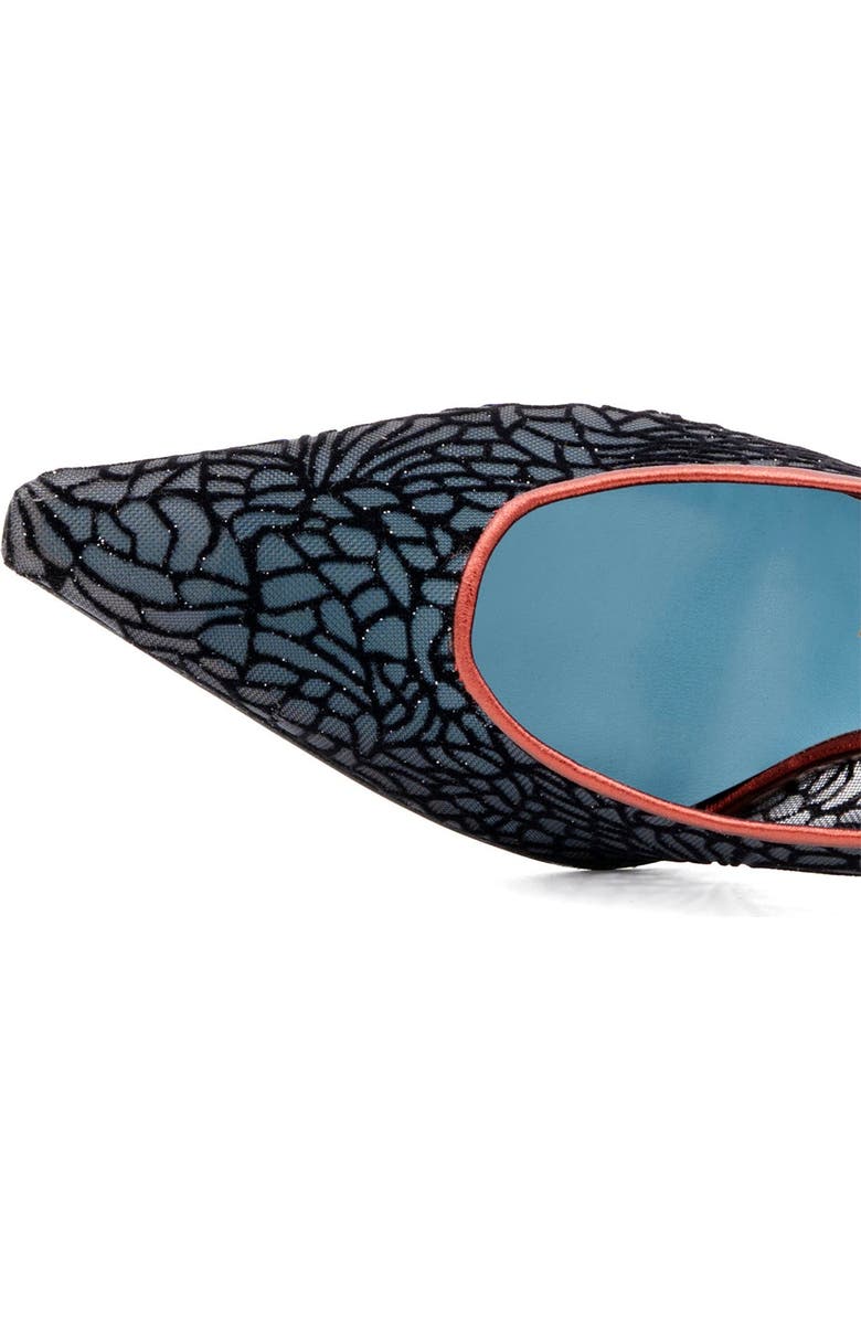 Valentina Rangoni Folgorata Mesh Pump, Alternate, color, Black Catterdale Mesh