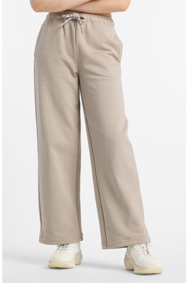 NBX Lunar New Year Wide Leg Cotton Sweatpants, Main, color, BEIGE