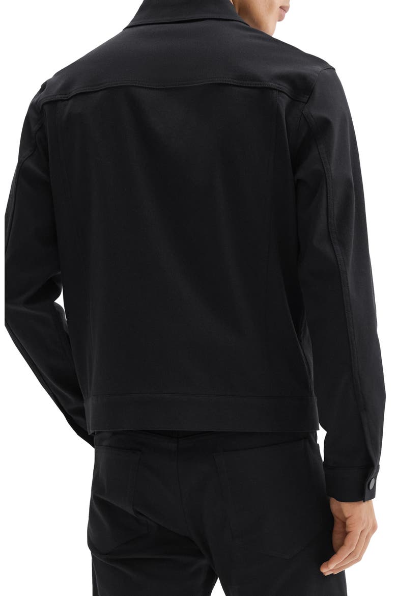 River Trucker in Neoteric Twill Jacket, Alternate, color, BLACK - 001