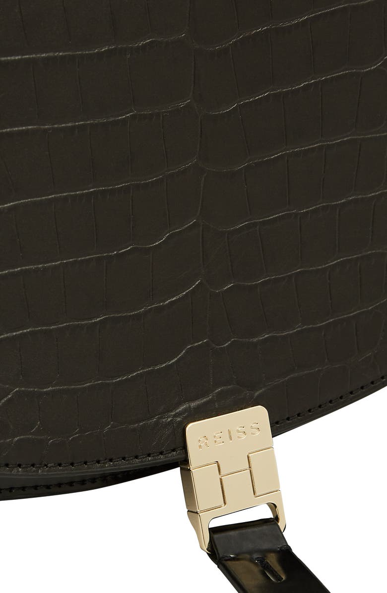 Reiss Hurlingham Leather Shoulder Bag, Alternate, color,