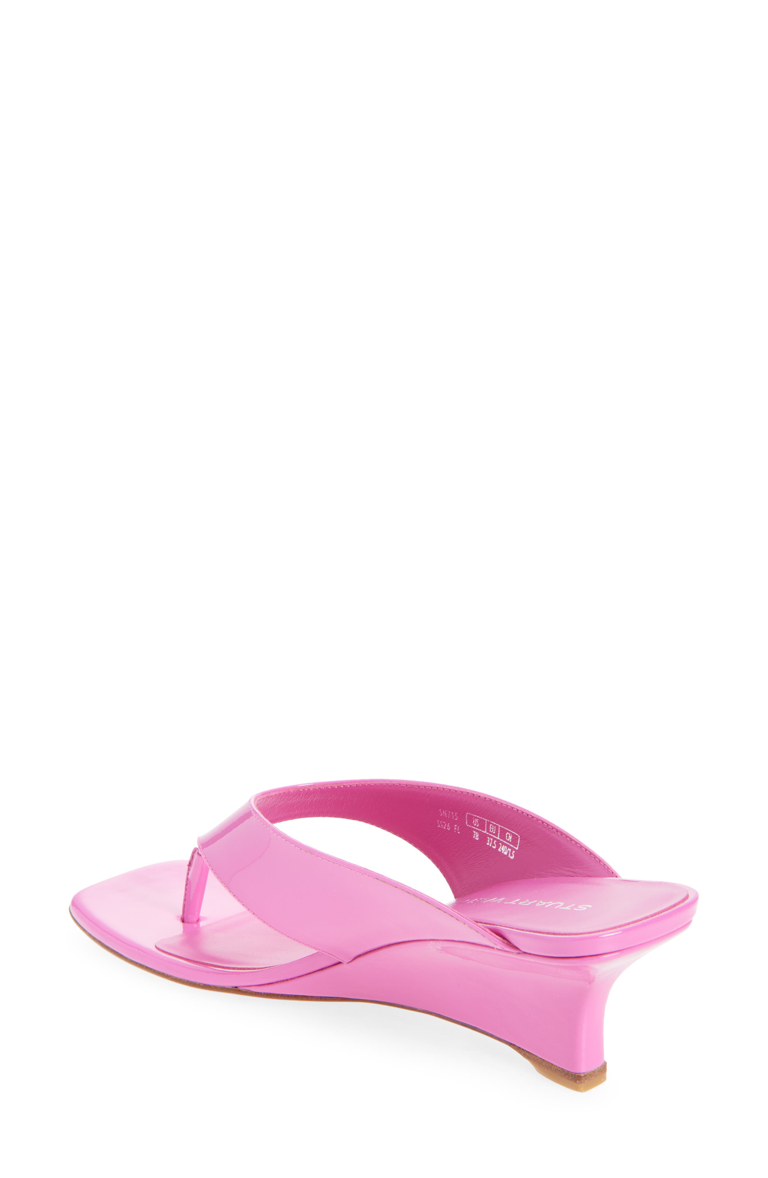 Vinnie 50 Wedge Thong Sandal, Alternate, color, SUNSET PINK