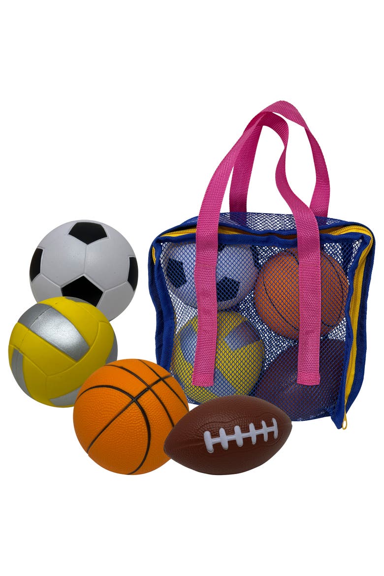 4Ball Sports Bag, Mini Foam Balls Set For Kids 3+, Alternate, color, Multicolored