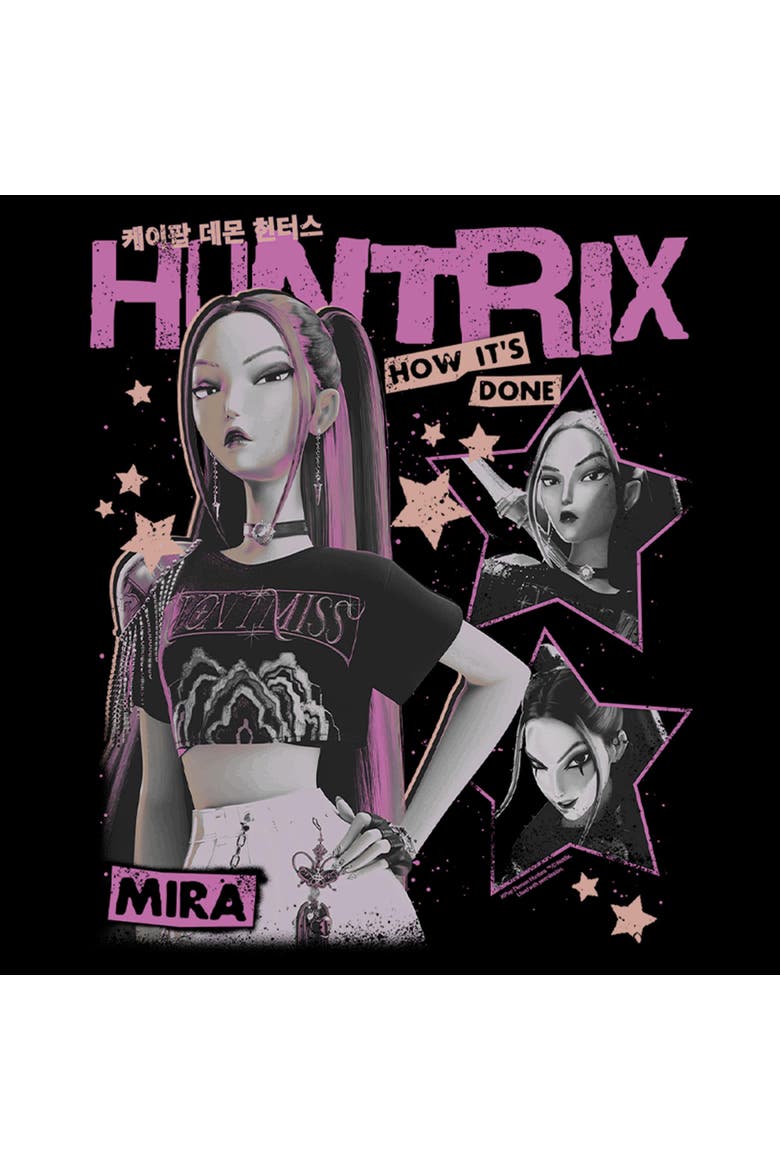 Men's Pop Star Huntrix Mira Lightweight Hoodie, Alternate, color, Black