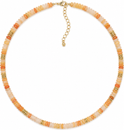 Erin McDermott Jewelry Coffee Date Yellow and Orange Beaded Necklace