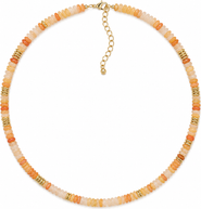 Erin McDermott Jewelry Coffee Date Yellow and Orange Beaded Necklace