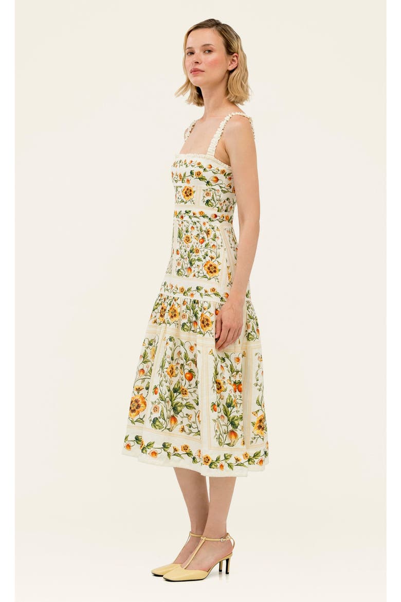 Níspero Uchuva Midi Dress, Alternate, color, Multi