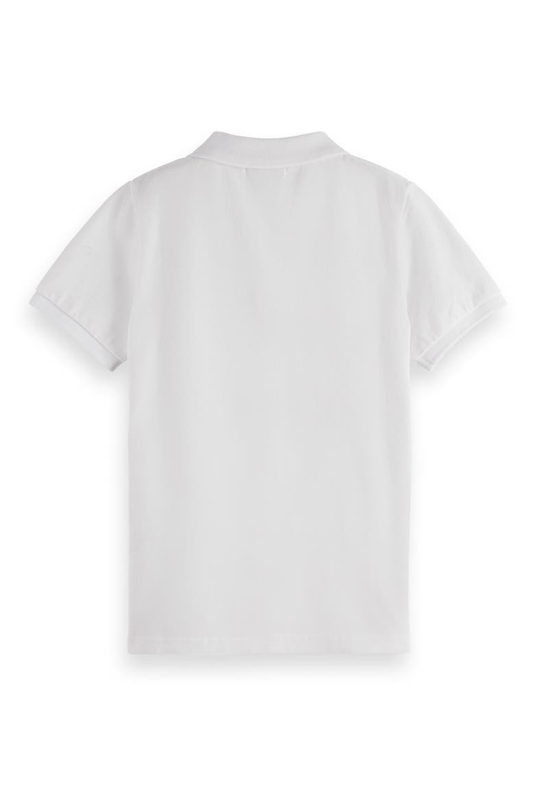 Kids' Core Garment Dyed Cotton Piqué Polo, Alternate, color, BRIGHT WHITE