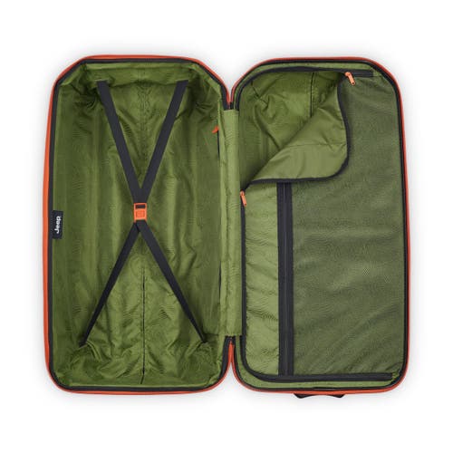 Jeep Jh003b Checked-large 30 Inch Hardside Expandable Luggage With Two Wheels In Green