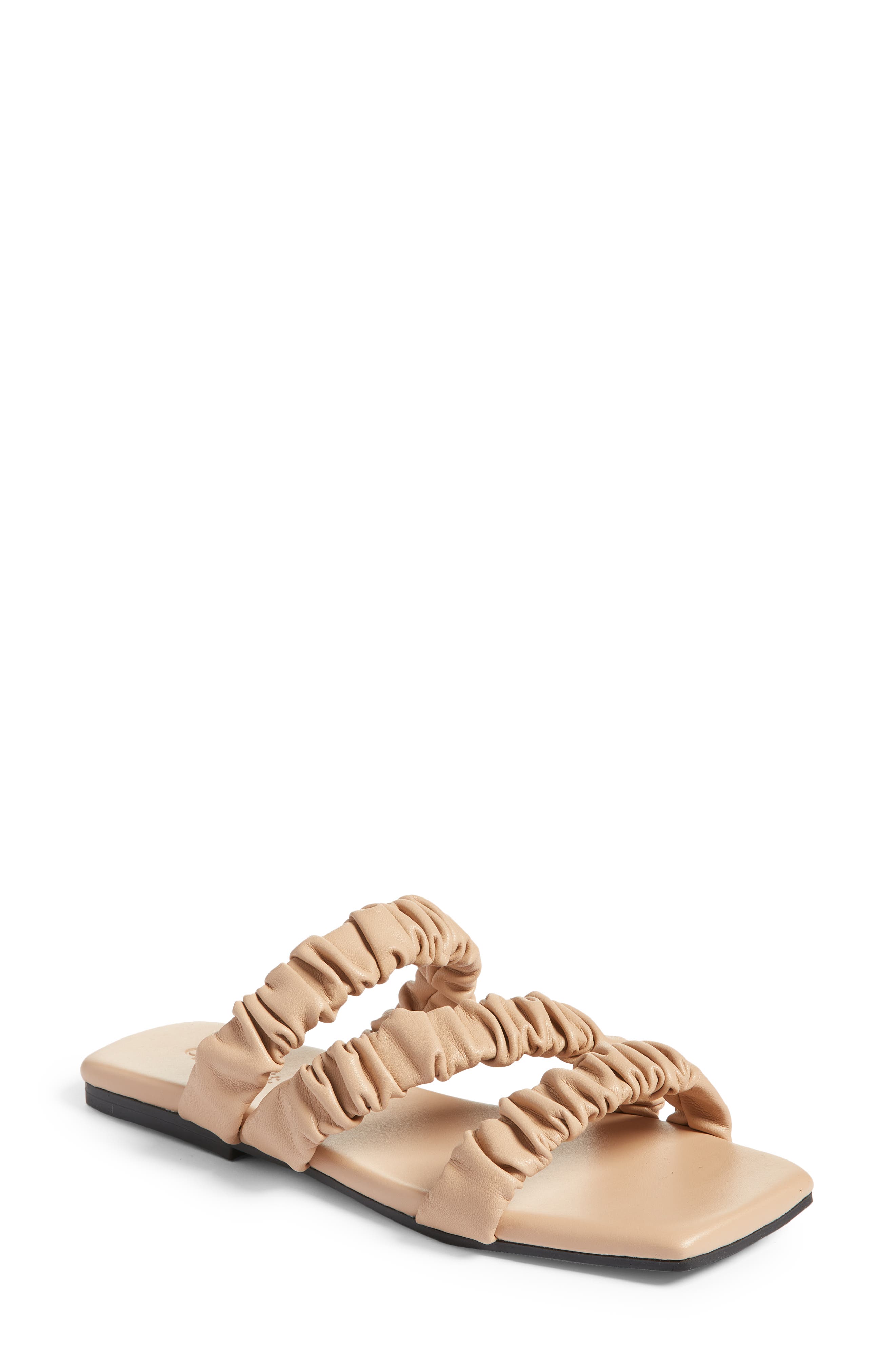 Ophelia Flat Sandal, Main, color, BEIGE