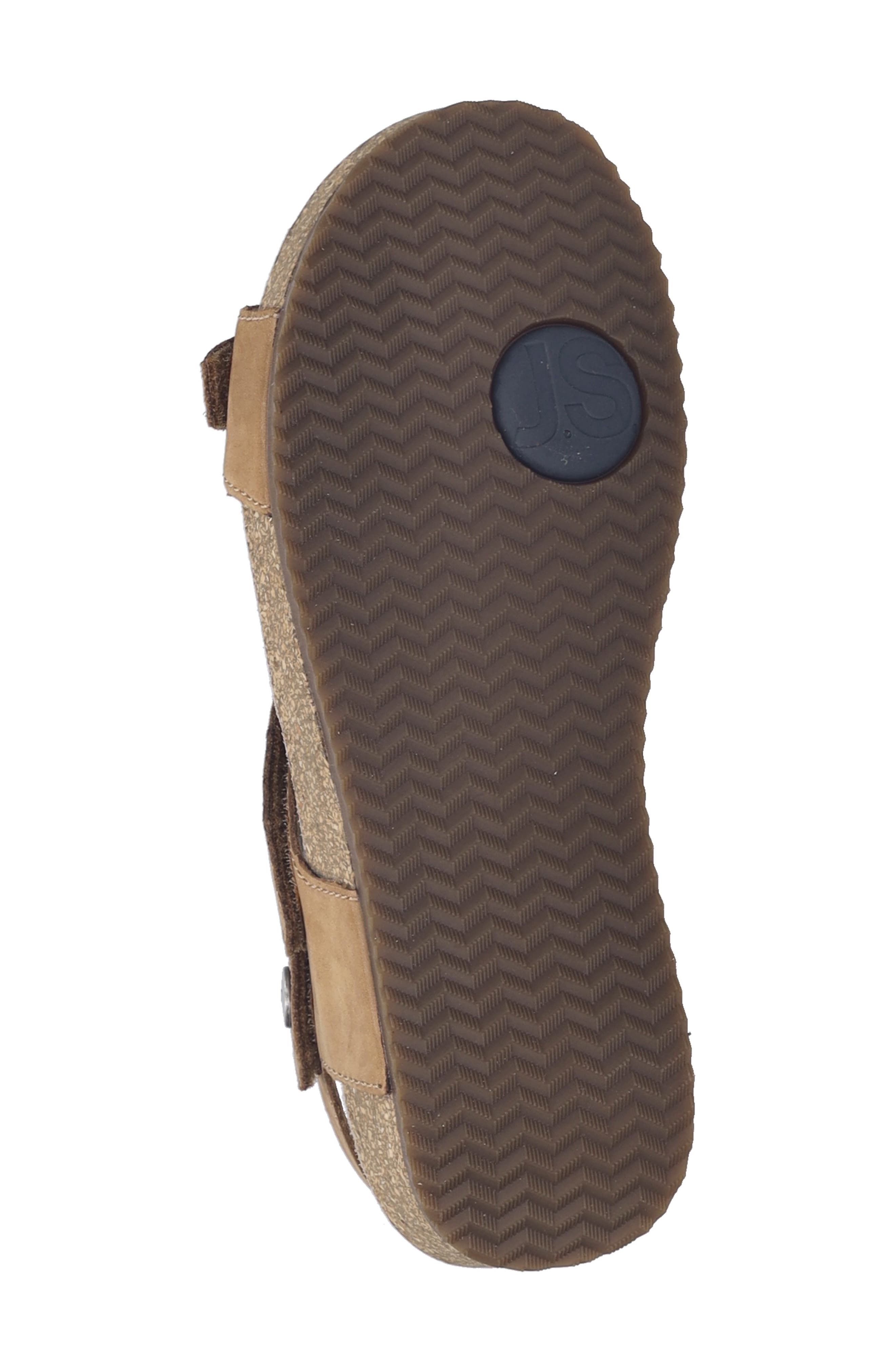 Josef Seibel Tonga 78 Ankle Strap Platform Wedge Sandal, Alternate, color, Nuss