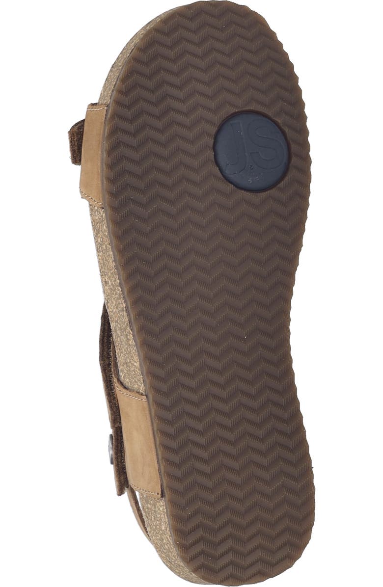 Josef Seibel Tonga 78 Ankle Strap Platform Wedge Sandal, Alternate, color, Nuss