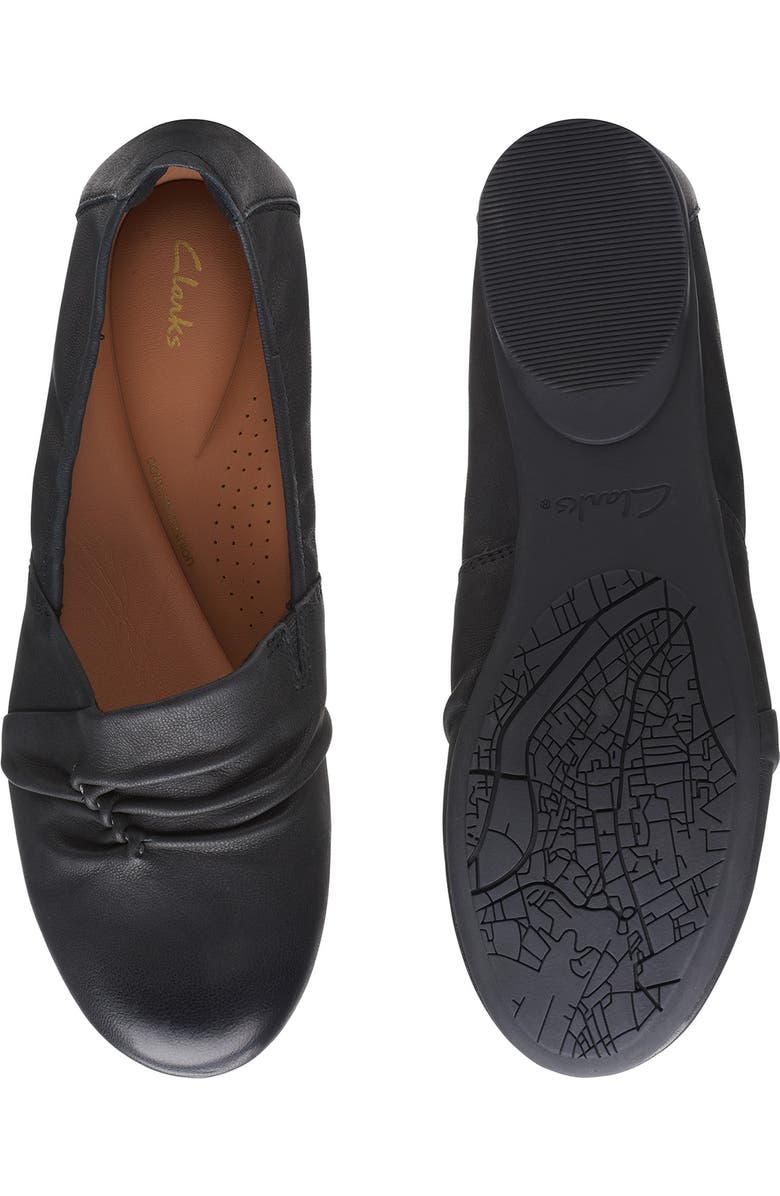 Clarks<sup
®</sup
Rena Way Flat, Alternate, color, Black