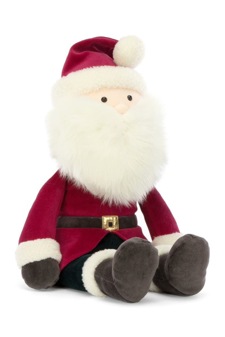 Huge Jolly Santa Plush Toy, Main, color, MULTI