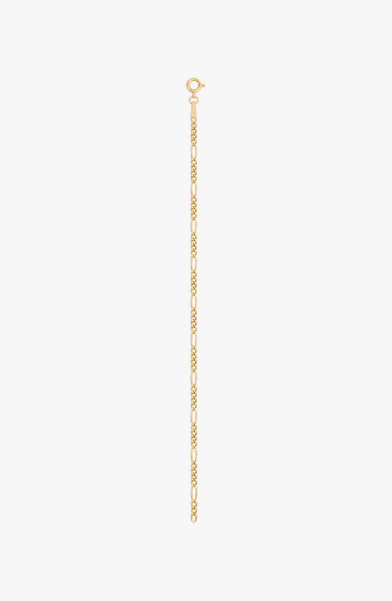 YOJ Slim Figaro Bracelet in Gold, Alternate, color, Gold