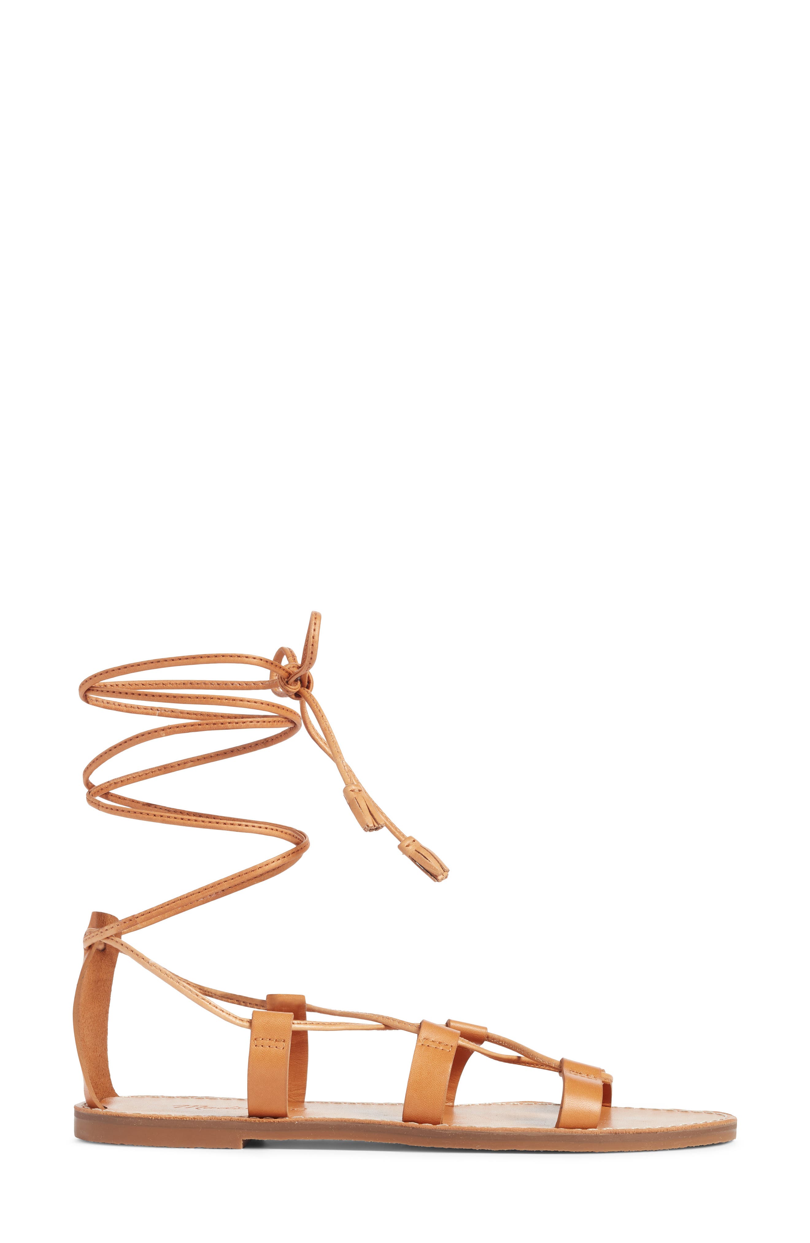 The Boardwalk Lace-Up Sandal, Alternate, color, DESERT CAMEL LEATHER