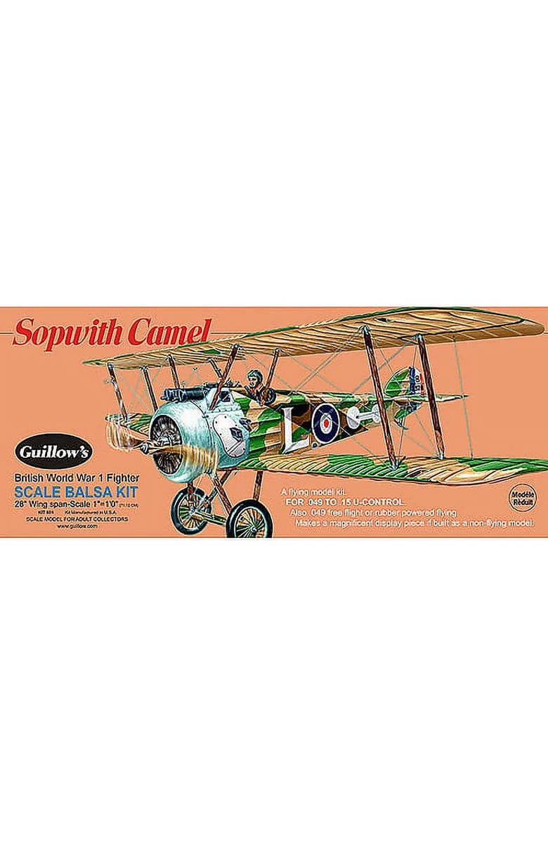 Guillow's Camel Model Kit, Alternate, color, Multicolored