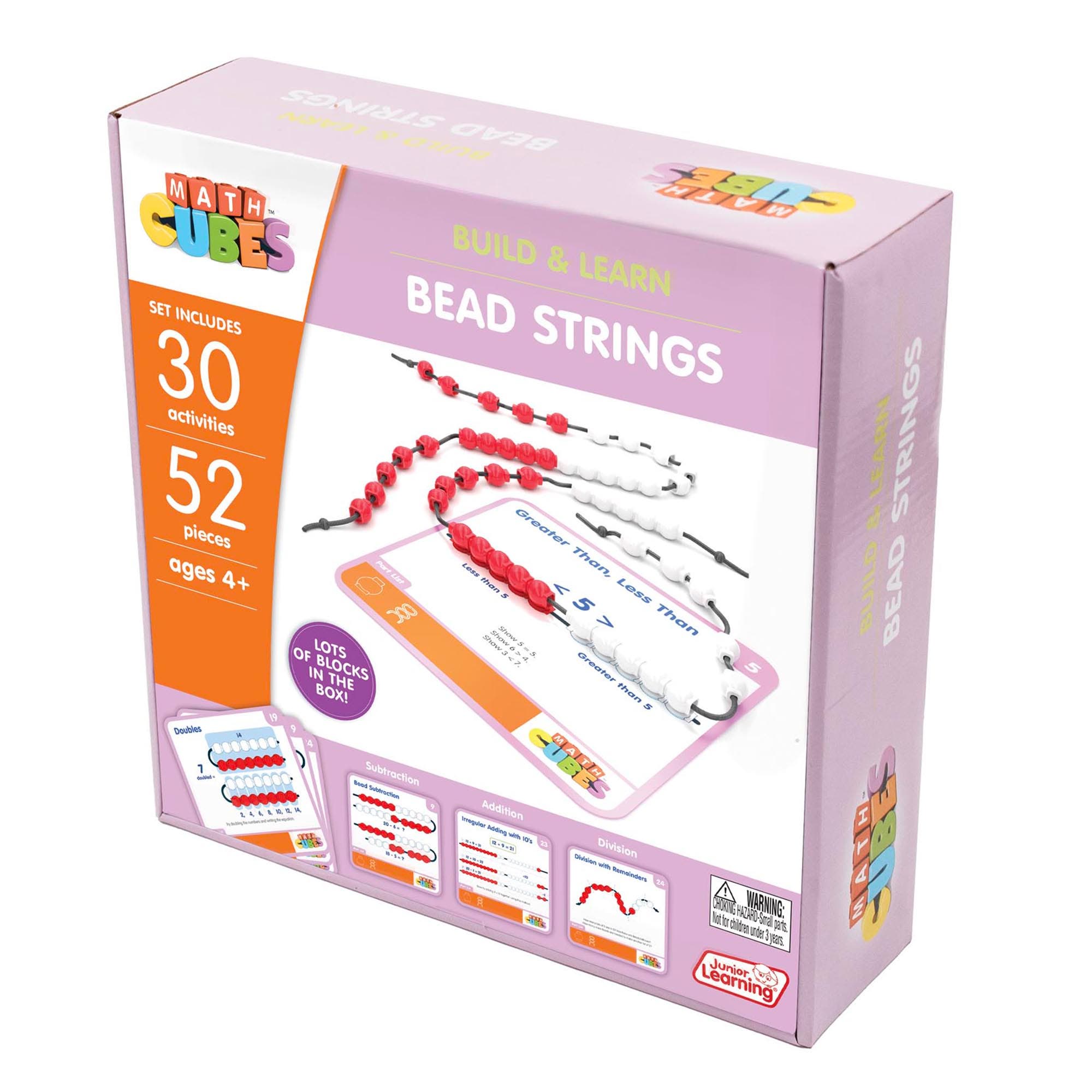 Junior Learning Mathcubes Bead Strings 30 Activity Set | Nordstrom