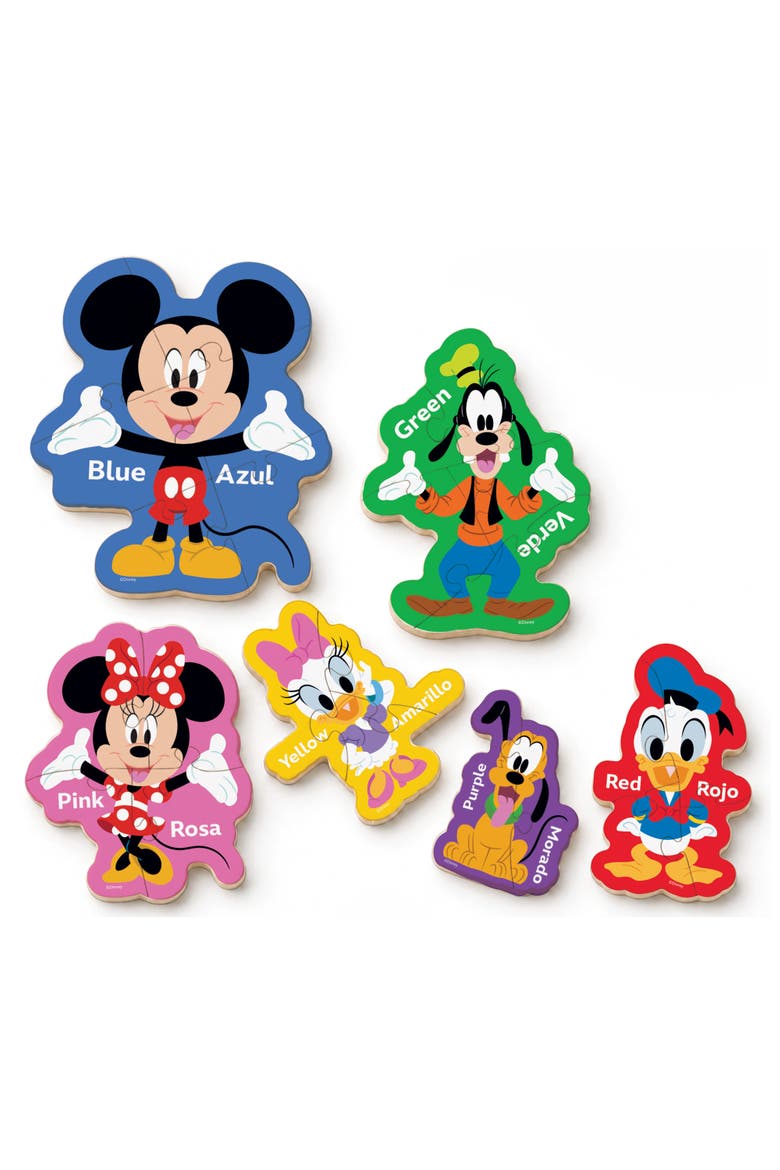 Mickey & Friends 6-Pack Wood Puzzles, Alternate, color, Multicolor