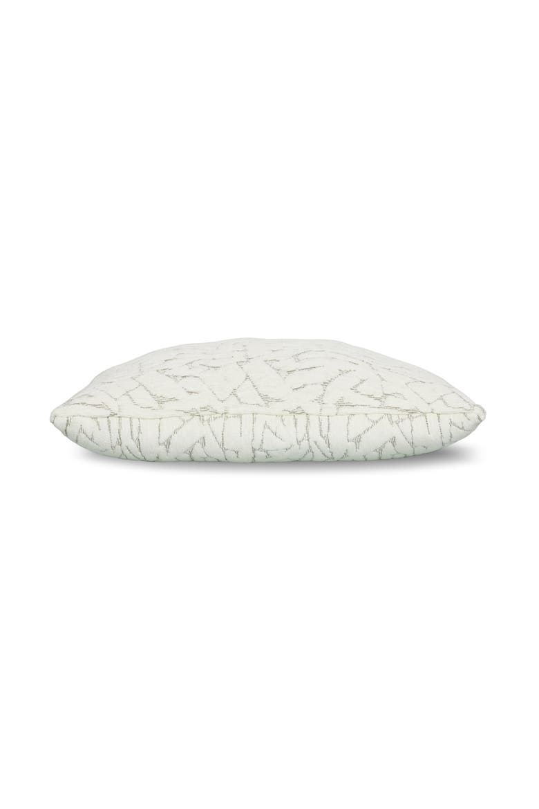 Synchronize Dimensional Chenille Ivory Indoor & Outdoor Woven Accent Pillow, Alternate, color, Ivory