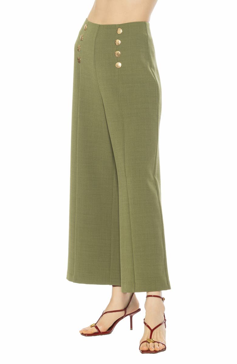 Alexia Admor Amari High Waist Wide Leg Pants, Alternate, color, Sage