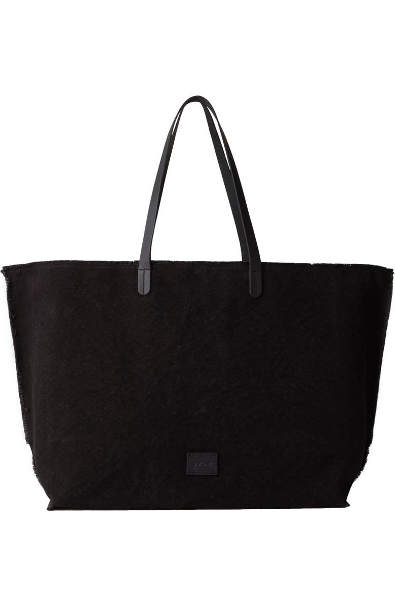 Graf Lantz Hana Canvas Boat Bag, Main, color, Black