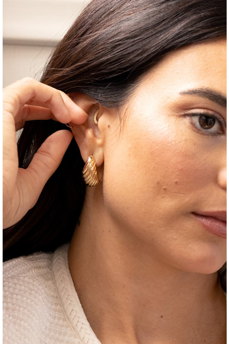 Farrah Drop Earrings, Alternate, color, GOLD