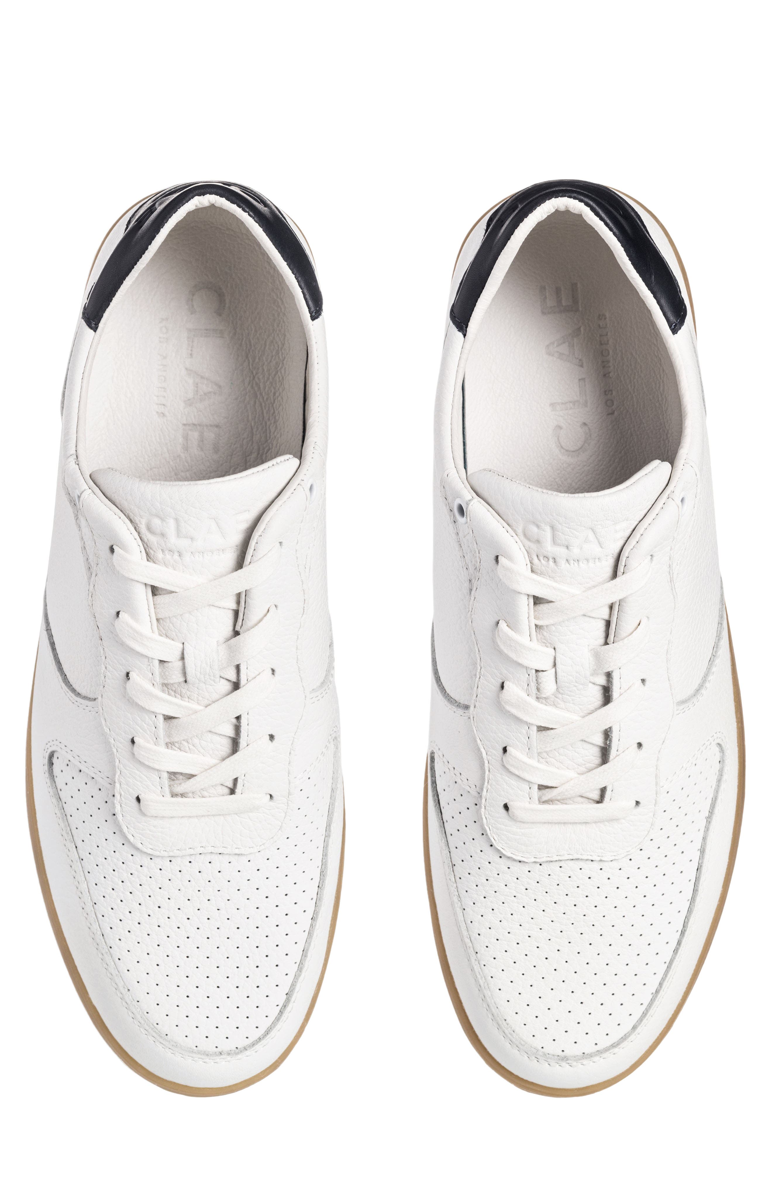 CLAE Malone Sneaker, Alternate, color, White Navy Light Gum