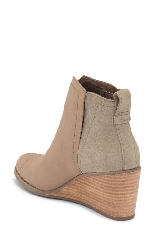 Toms Clare Wedge Bootie In Brown