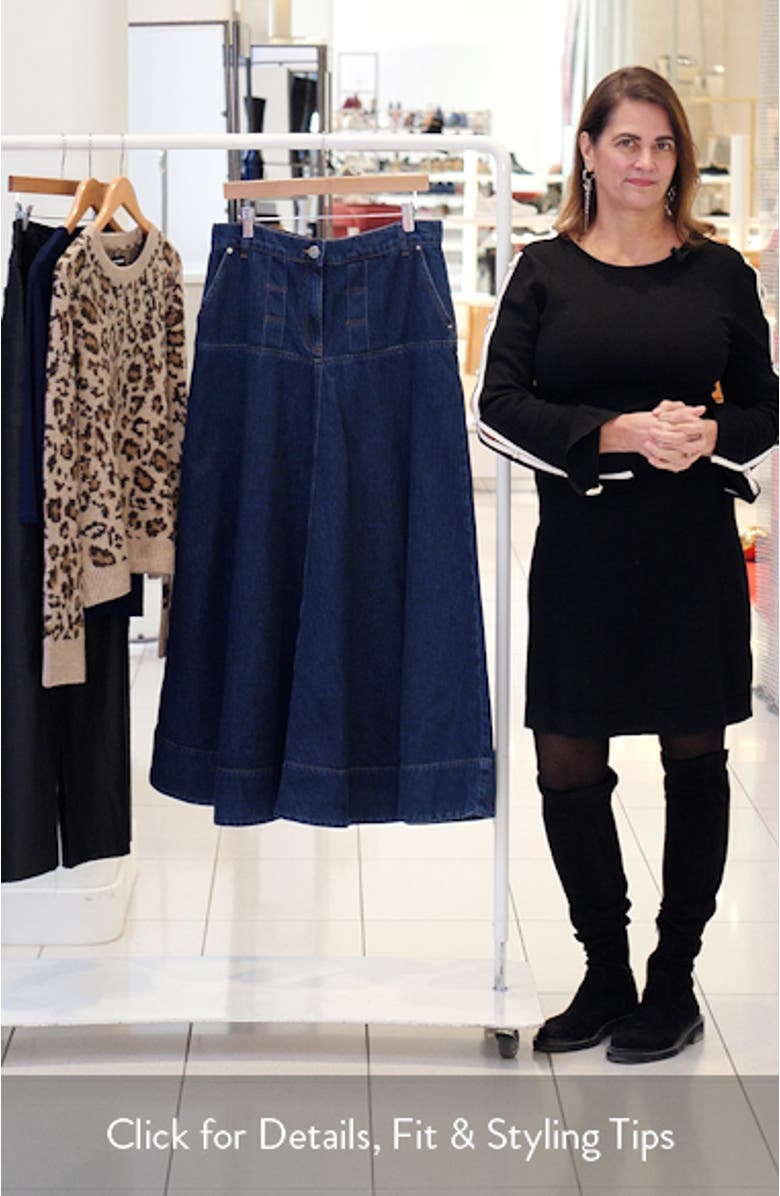 Liza Denim Maxi Skirt, sales video thumbnail