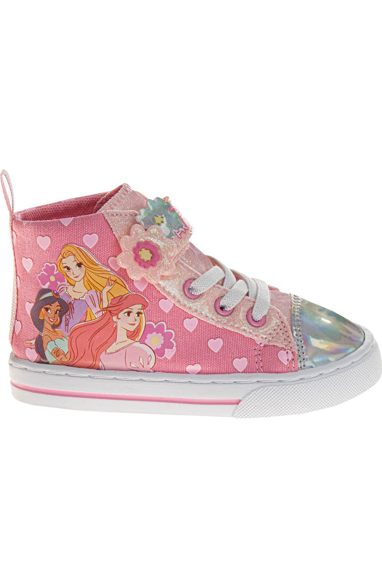 JOSMO Kids' Disney Princess High Top Sneaker, Alternate, color, Pink