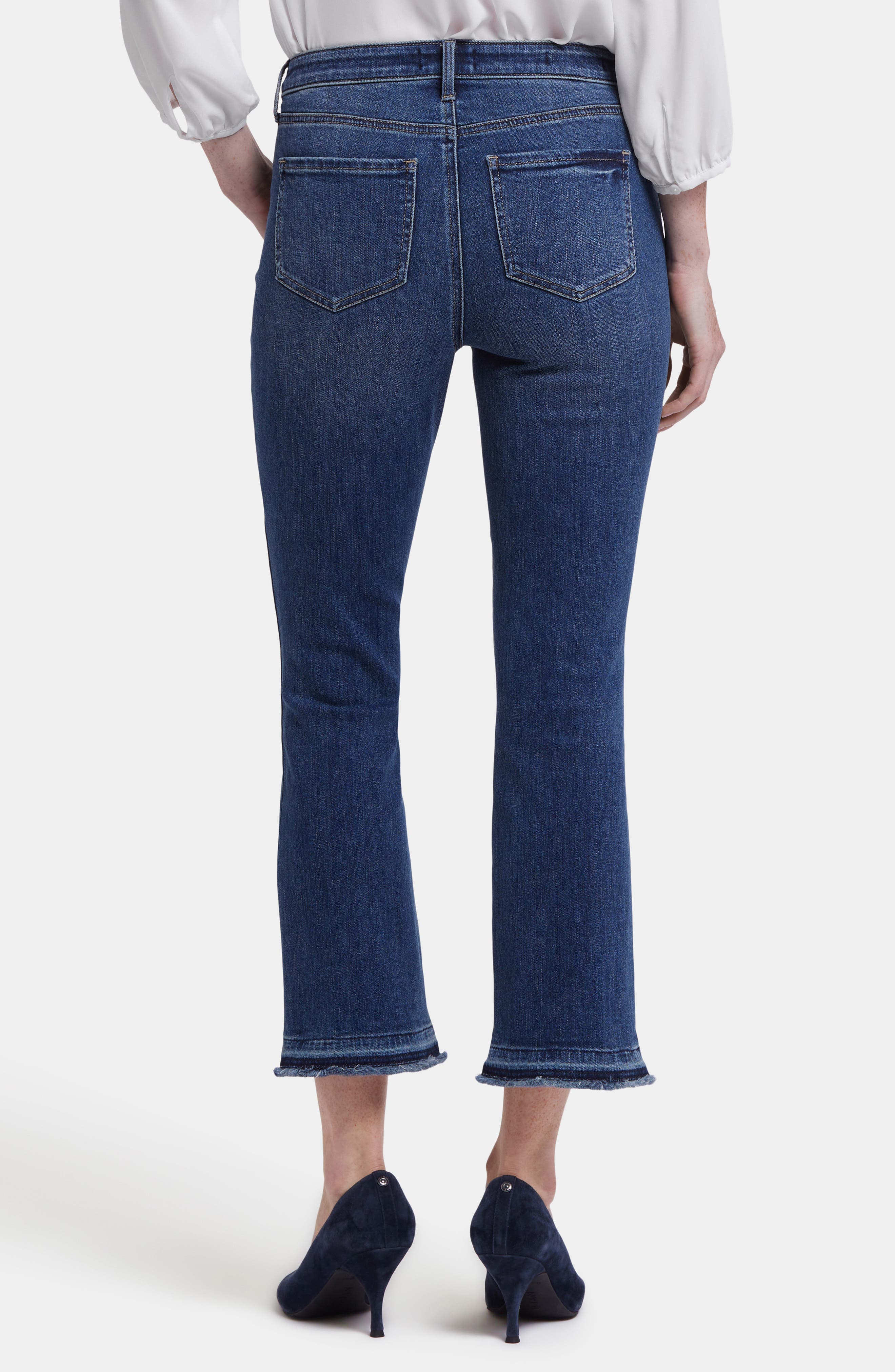 Billie High Waist Release Hem Ankle Bootcut Jeans - image 2