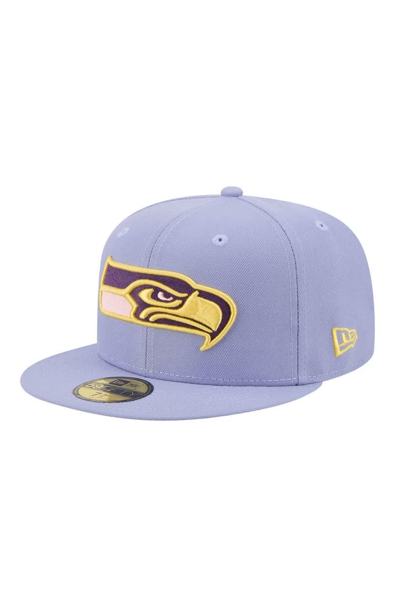New Era Men's New Era Light Purple Seattle Seahawks Lavender Bloom 59FIFTY Fitted Hat, Alternate, color, Light Purple