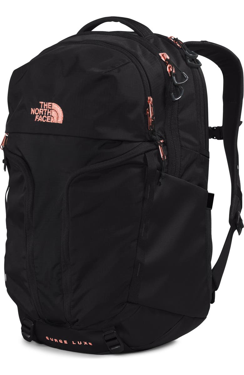 The North Face Surge Luxe Water Repellent Ripstop Backpack, Alternate, color,