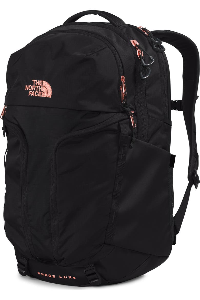 black north face backpack with rose gold zipper The Jester Everyday Laptop Backpack, Ashen Purp/Blk, OSFA and responsible construction for everyday adventures. Womens The North Face Borealis