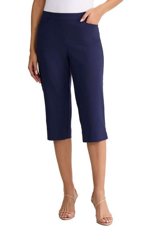 Mid Rise Pedal Pusher Pants
