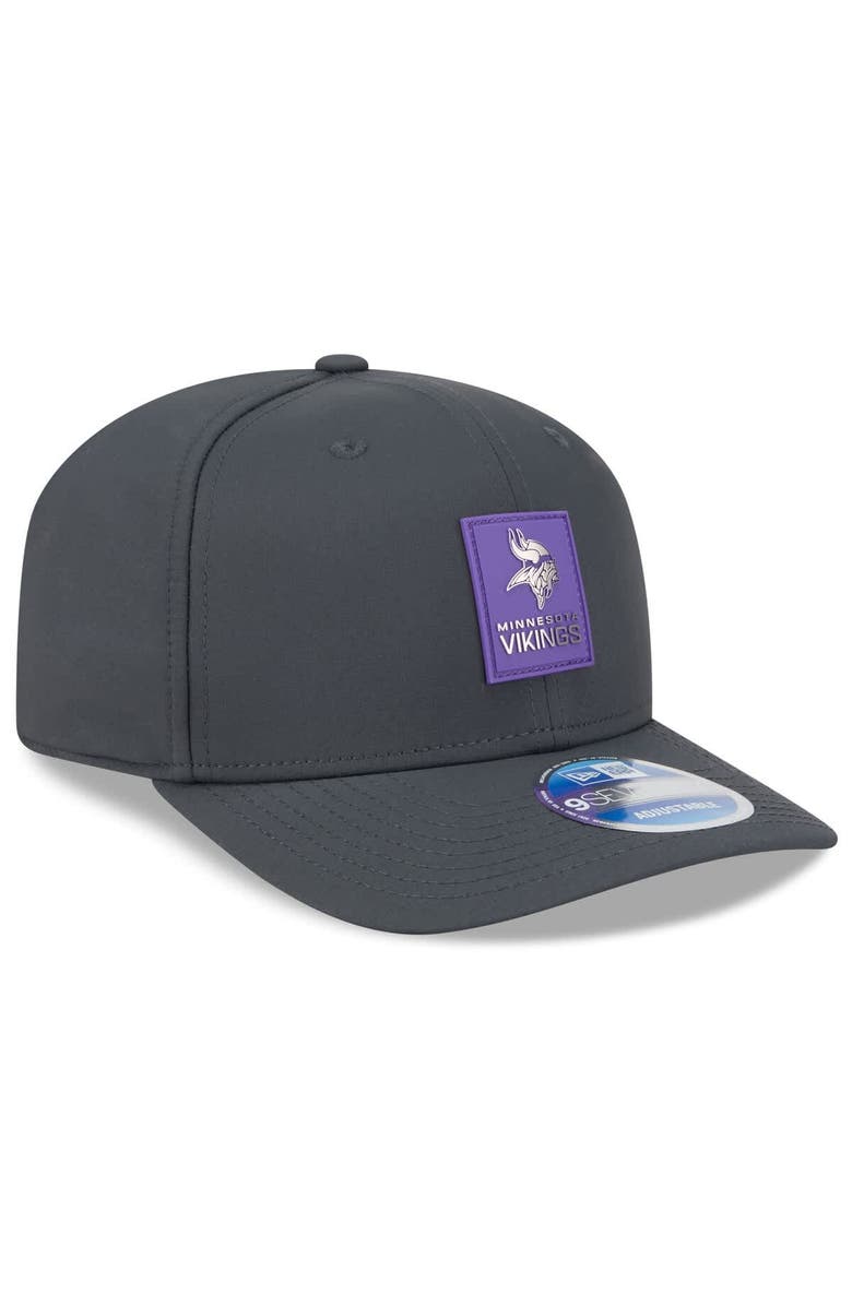 New Era Men's New Era Charcoal Minnesota Vikings 2025 Sideline Cold Weather 9SEVENTY Adjustable Hat, Alternate, color, 