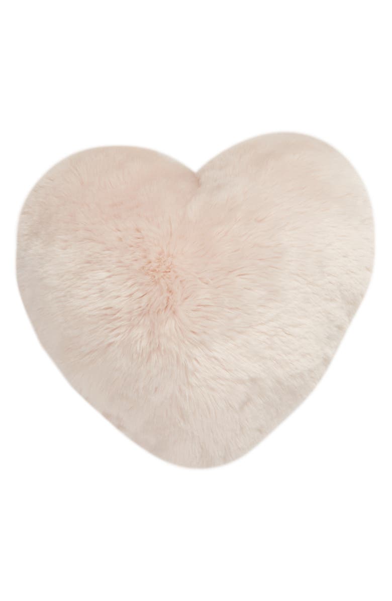 NORDSTROM AT HOME Cuddle Up Faux Fur Heart Accent Pillow, Alternate, color,