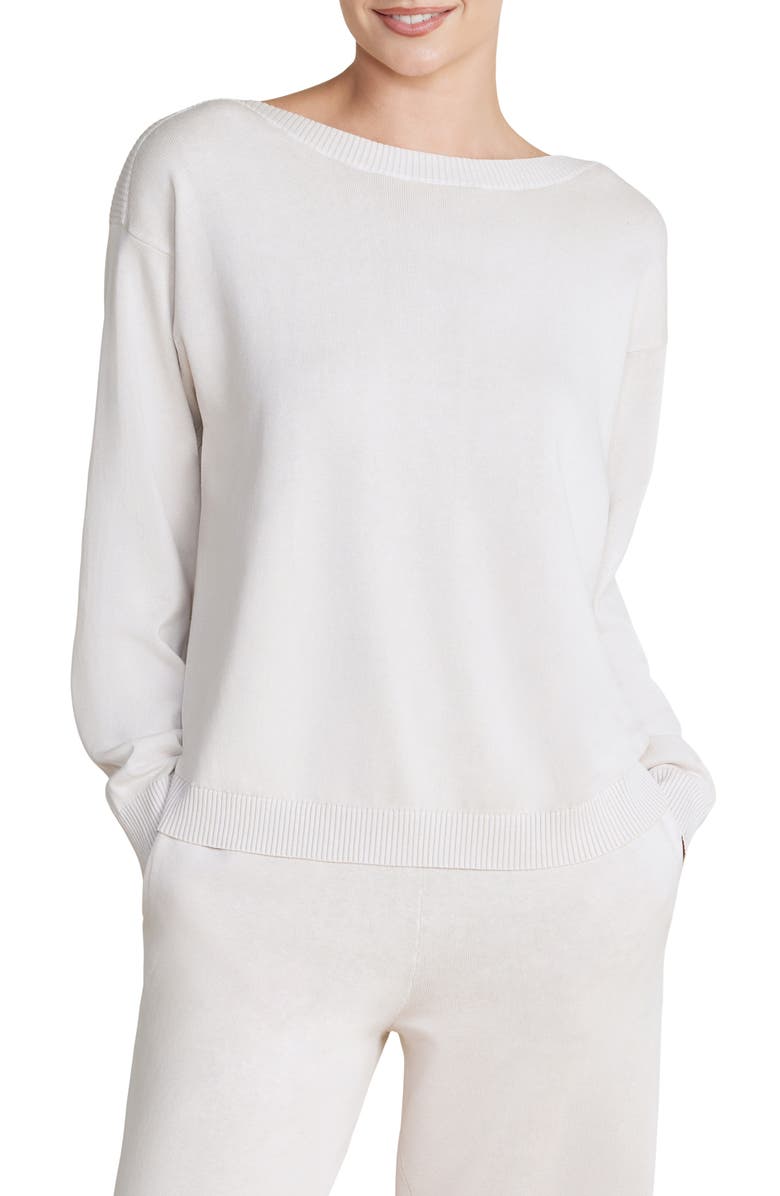 Barefoot Dreams<sup>®</sup> Sunbleached Boat Neck Top, Main, color, Sand Dune